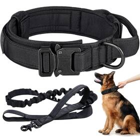 Eitchen 20210705072 Tactical Dog Collar And Leash Set Adjustable Military Heavy Duty W