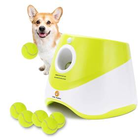 Elevon 810127321595 Automatic Dog Ball Launcher Indoor/outdoor Interactive Toy With Three Ra