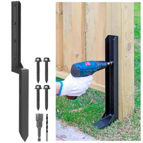 Epcee 756166646056 Heavy Duty Steel Fence Post Repair Stakes Anchor Ground Spike Fo