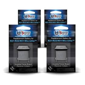 Extreme Dog Fence 008523909817 Invisible Collar Replacement Battery - New Improved Ultra Life