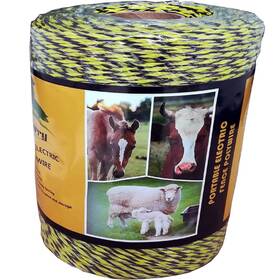 Faumierry Pwy400 Farmerry 1312 Feet Portable Electric Fence Polywire With 6 Conductors Yellow