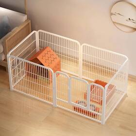 Fhiny Fy120-2 Dog Playpen 6 Panels Indoor Doggy Fence Exercise Pen Portable Puppy Ke