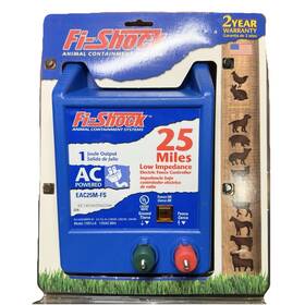Fi-shock Eac25m-fs Animal Containment System 25 Miles Electric Fence Controller