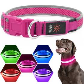 Flashseen 810019320675 Led Dog Collar Usb Rechargeable Light Up Lights Adjust