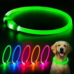 Flashseen 815961024213 Led Dog Collar Usb Rechargeable Glowing Lighted Up Cuttabl