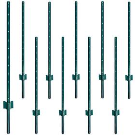 Focefec 0851 2 Fence Posts 4 Feet Sturdy Metal Stakes For Wire Pack Of 10 Heavy Dut