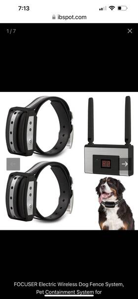 Focuser 5y7k2gj Highquality Safe And Secure 2 Dog Wireless Fence -waterproof Rechargeable