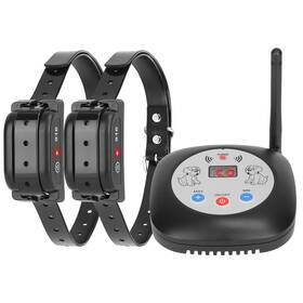 Fresh Fab Finds 729149872919 328ft Gps Dog Fence With Rechargeable Collar - Black 2 Pack