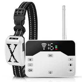 Fresh Fab Finds 729149872940 2-in-1 Wireless Dog Fence Pet Shock System - White 1 Pack