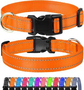 Funtags Gmdc0472020620 Reflective Dog Collar Sturdy Nylon Collars For Medium Girl And Boy D
