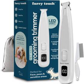 Furry Touch Ft-tr-100-wt Dog Paw Trimmer - Electric Cordless Pet Clippers For Dogs And Cats ... Fast Ship