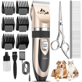 Furryall Fa-p2-101 Dog Clippers For Grooming Low Noise Cordless Rechargeable Electric Quiet
