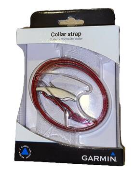 Garmin 010-11870-02 3/4-inch Collar Strap For Delta Series Red New In Box