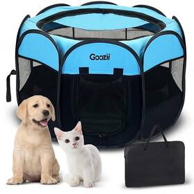 Goozii Gz22-0001 Dog Playpen Portable Collapsible Indoor Outdoor Pet Puppy Exercise Playpens