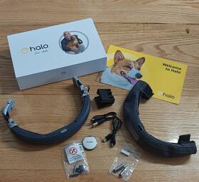 Halo Gr-sju2u2paw0q0p-2q0q3l06n2p 3 Wireless Gps Virtual Fence Dog Collar Small Grey