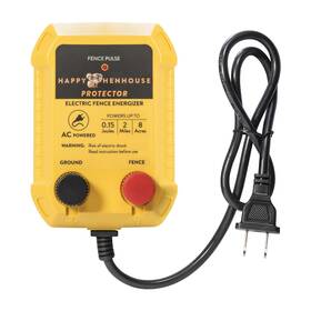 Happy Henhouse Fx5ac Electric Fence Charger - Powerful 110v Ac Plug-in Energizer For Chicken