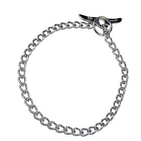 Herm Sprenger 022853069504 Chrome Plated Steel Dog Training Chain Collar With Toggle-closu