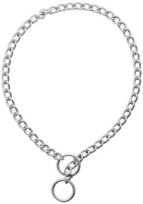 Herm Sprenger 075562640254 22 Inch By 2.5mm Chrome Choke Collar For Neck Size Of Up To 19