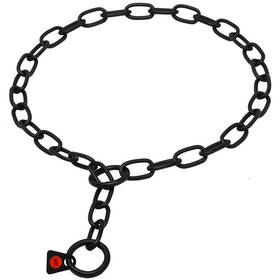 Herm Sprenger 193756004078 Black Stainless Steel Short Link Fur Saver Dog Training Collar
