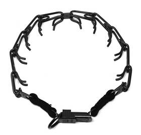 Herm Sprenger 193756004245 Black Stainless Steel Dog Training Collar With Quick Release Bu