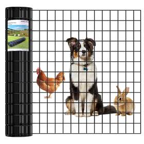 Hmolikh Hl-002 Pvc Coated Wire Mesh Fence Heavy-duty Black Welded Fencing 2 3 Inch