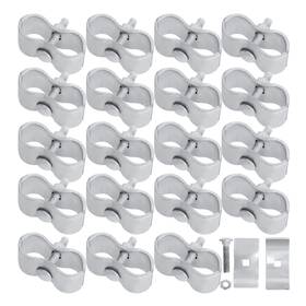 Hoqqf B0b5qfw4nw 20 Sets Dog Kennel Panel Clamps Chain Link Fence 1-3/8 Inch Pipe Frame