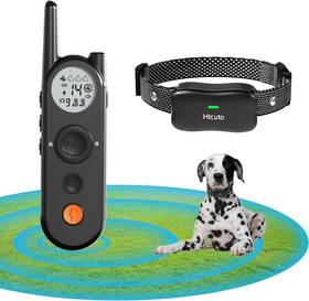 Htcuto 685701185470 Wireless Dog Fence And Electronic Training Collar 2 In 1 3500ft Fence