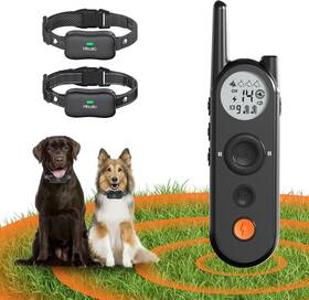 Htcuto 687230326812 Wireless Dog Fence And Electronic Training Collar 2 In 1 3500ft Fen
