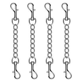 Humlanj Hy01057-fba Metal Dog Collar Safety Clip 4 Pack Heavy Duty Prong Double