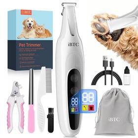 Ibtc Sk-22 2026 New Pet Precision Trimmer Dog Paw With Led Light Low Nois