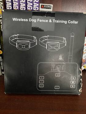 Imeshbean B0c1n87pq2 Remote 2-in-1 Wireless Dog Fence And Training Rechargeable Collar Pet Containmen