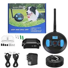 Imountek 737547596450 Wireless Dog Fence Rechargeable Waterproof 2 Collars