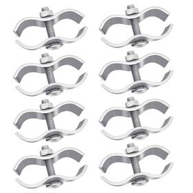 Inbyme B0b6hvcx26 Chain Link Fence Panel Clamps - 8 Set 1-3/8 32mm Dog Kennel Saddle