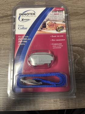 Innotek Znd-1025 Extra Receiver Collar For Zones Pet-containment System Nos
