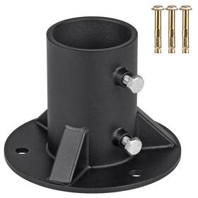 Insaga Inff-002 Chain Link Fence Pole Floor Flange 2.5 Inch Base Heavy Solid Post