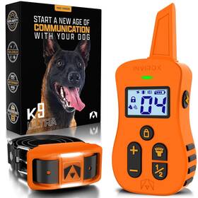 Invirox 060894640640 Dog Shock Collar Ultra K9 124 Training Levels 4 Powerful Modes Wit