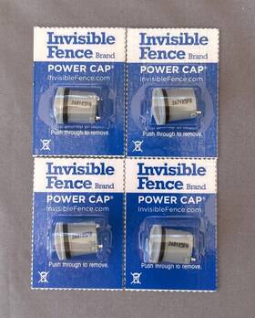 Invisible Fence Co. 268105fa Lot/ 4 Co. New Power Cap Batteries For Computer Collar Receiver