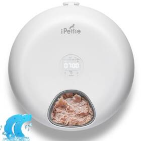 Ipettie Ip-fd-c01wta Donut Frost 6 Meal Cordless Automatic Pet Feeder Dry And Wet... Fast Ship