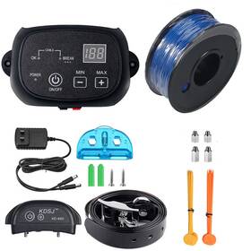 Jahy2tech 770642300034 Wireless Electric Dog Fence Pet Containment System Shock Collar For 1/2/3 Dogs