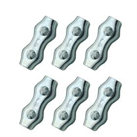 Jbt 737759624279 6pcs M5 Poly Rope Connectors Splicer Galvanized Steel Connector For Elect
