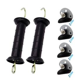 Jbtoziuy Mb2 4 Plastic Electric Fence Spring Gate Handle With Insulators And Anchor Set Bla