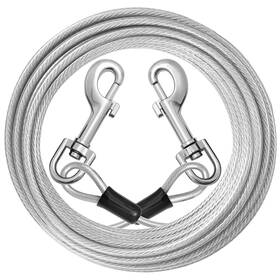 Jenico 722549771196 Dog Tie Out Cable 10ft Leads For Yard Heavy Duty - Reflective Cha