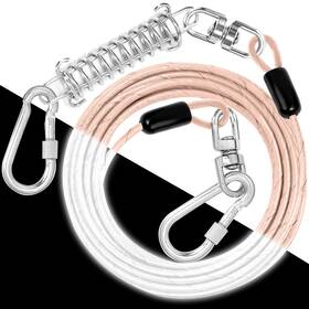 Jenico 735812767390 Dog Tie Out Cable Reflective 70 Ft Heavy Duty Dogs Chain For Outside With Sh
