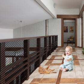 Jiftok 796103633442 Baby Gate For Stairs Banister Guard Kids Pets Toys 32.8ft L X