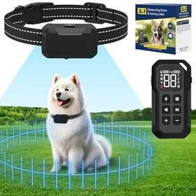 Jizboc 750027616554 Wireless Dog Fence Tranining Collar With Remote Control Electric Fo
