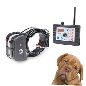 05fx-07-jy-k6-1c Justpet Wireless Dog Fence Training Collar Pet Two Way Signal 2-in-1 Black For 1