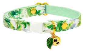 Kamercy 726451688139 Hawaiian Summer Cat Collar Safety Breakaway Kitten Tropical Leaves