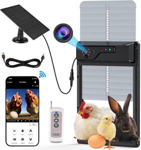 Kotkotai M1101 Automatic Chicken Coop Door With Hd Camera 1080p Wifi Programmable Remote Co