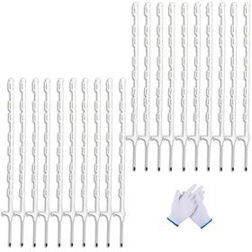 Larnorje Zr111-1 20 Pack 48inch Step-in Electric Fence Posts Temporary Plastic Stak