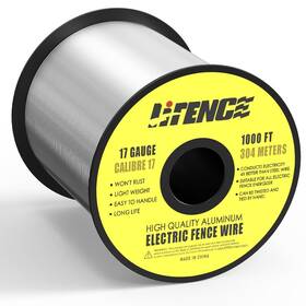 Lifence Lf8020 1000 Ft 17 Gauge Aluminum Electric Fence Wire For Garden Fenc
